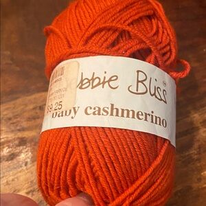 NWT Debbie Bliss cashmerino orange wool cashmere yarn color 340023  lot 90 C